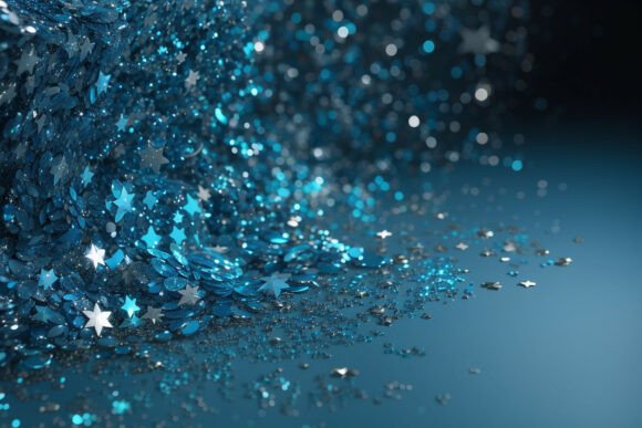 Download Sky Blue Glitter Digital Paper - Premium Resources